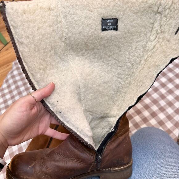 Bos. & Co. Hudson Waterproof Boot in Cognac / Redwood Gobi / Suede - Picture 13 of 16